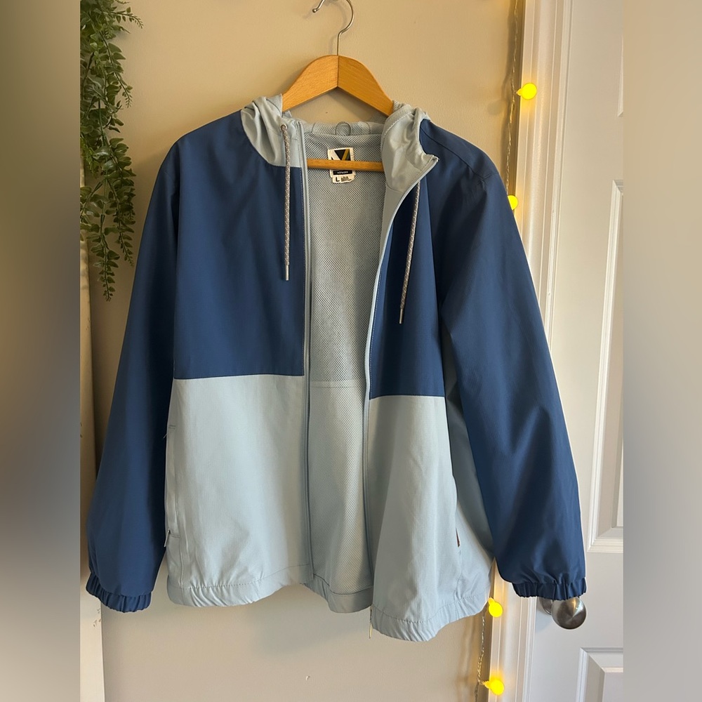 Blue Voyager windbreaker jacket
